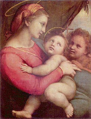 <i>Madonna della Tenda</i> Painting by Raphael