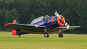 English: Walter Eichhorn/Red Bull Noorduyn AT-16 Harvard IIB (reg. D-FHGK (15), cn 14-324) Deutsch: Walter Eichhorn/Red Bull Noorduyn AT-16 Harvard IIB (Reg. D-FHGK (15), cn 14-324)