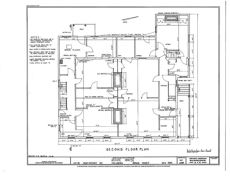 File:Reeve House, 129-131 Montgomery Street, Newburgh, Orange County, NY HABS NY,36-NEWB,18- (sheet 3 of 10).tif