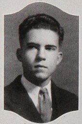 Nixon as a senior at Whittier High School in 1930