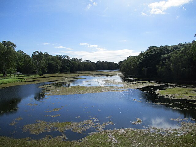 Ross River in the River Way park.