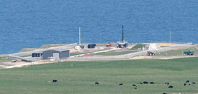 The Māhia launch site under construction in 2016