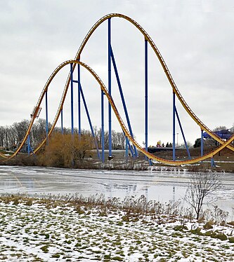 A roller coaster...in winter!