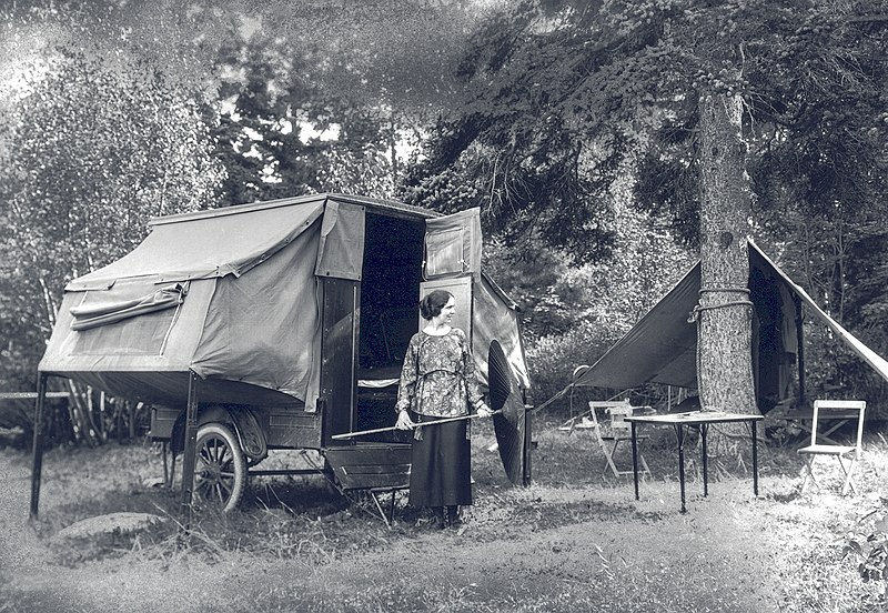 File:Roshanara in Front of Camp Trailer at Dorr Point - Aug 1922 (7d1c17917fec40dd84f7ca088424b77a).jpg