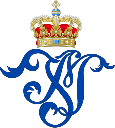 Royal Monogram of Queen Juliane Marie of Denmark.svg
