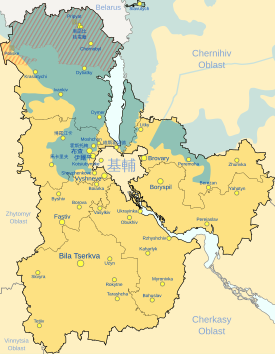   俄羅斯控制的領土   烏克蘭控制的領土   烏克蘭收復的領土