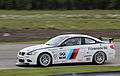 * Nomination A BMW M3 GT4 in the Swedish GT Series at Anderstorp Raceway in 2012. --Green Yoshi 16:20, 6 June 2012 (UTC) * Promotion Nice panning. Have you tried to reduce noise? It could be nicer, take a look at the driver's window, for example. I also suggested a crop, but that's up to you. --Kadellar 18:22, 8 June 2012 (UTC) Thanks for your review! I have now reduced the noise, but I do not think I want to crop it. I like it more in this way, with the dark trees in the background. - Green Yoshi 19:40, 8 June 2012 (UTC)