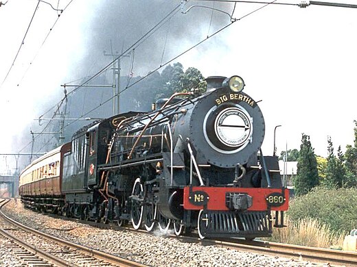 No. 860 on the Magaliesburg line, c. 1992