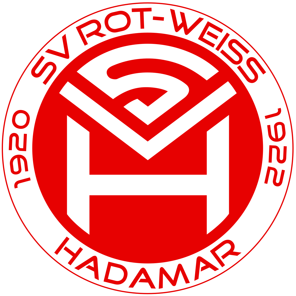 Rot weiss. Рот-Вайсс Оберхаузен эмблема ФК. Логотип SV красный. Hadamar Германия.