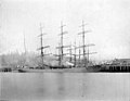 Sailing vessel at the Puget Mill Company dock, Port Gamble, Washington, June 26, 1894 (WASTATE 130).jpeg