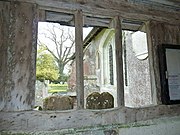 Saint George, W. Grinstead, church porch - geograph.org.uk - 2309914.jpg