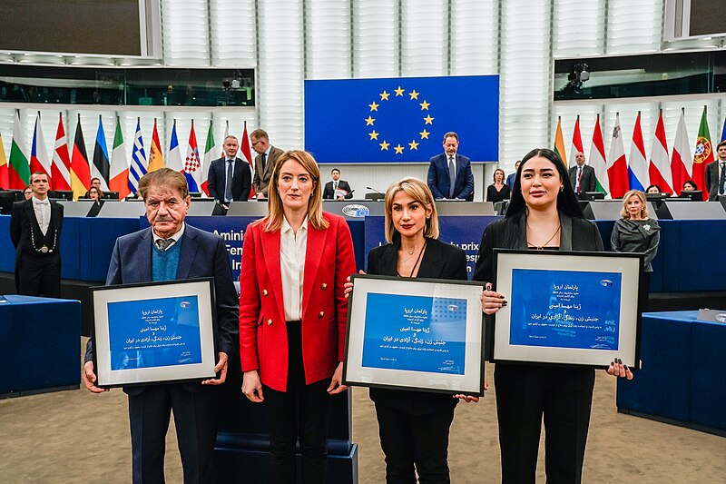 File:Sakharov Prize Parliament honours Jina Mahsa Amini and Iranian women protesters (53392254267).jpg