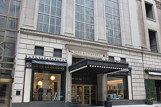 Saks Fifth Avenue flagship store. Saks Fifth Avenue is a chain owned by HBC since 2013. Saks Fifth Avenue flagship Mar 2021 60.jpg