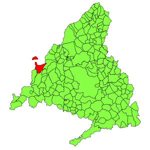 Miejskie lokalizacja w obrębie Wspólnoty Madrytu.