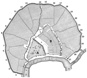 Покровские ворота (номер 21) на схеме Белого города
