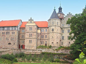 Schloss Bertholdsburg in Schleusingen, erbaut ungefähr zwischen 1223 und 1232