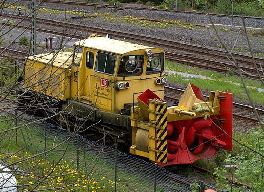 Railway snow blower in Brilon-Wald