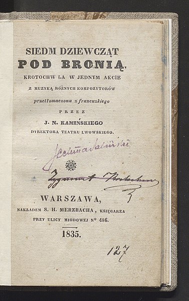 File:Siedm dziewczat pod bronia - krotochwila w jednym akcie z muzyka roznych kompozytorow 1835 (81153638).jpg