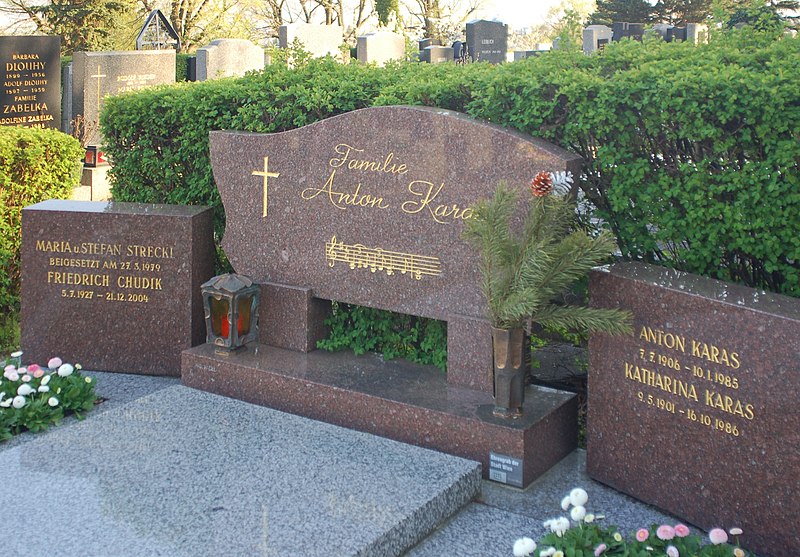 File:Sieveringer Friedhof - Anton Karas.jpg