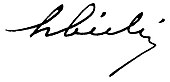 signature de Henri Bichi