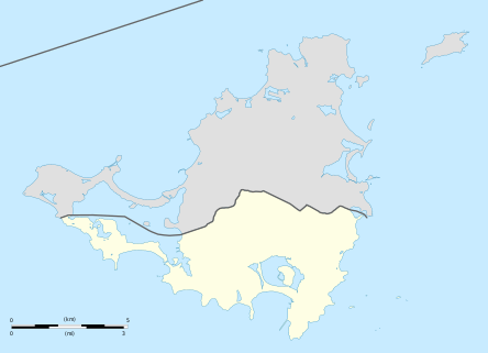 Location map Sint Martenas