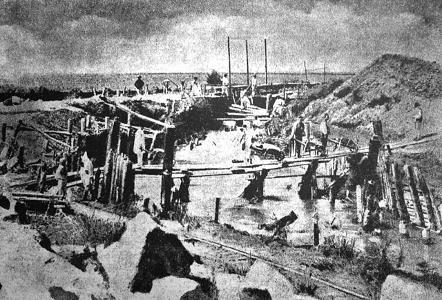 Public works on the Dâmboviţa River, ca. 1881–1886