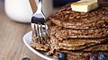Slicing Pancakes with Fork 374819.jpg