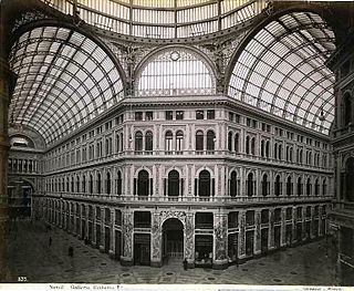 Galleria Umberto I public shopping gallery in Naples, southern Italy