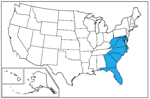 南部大西洋岸 South Atlantic states