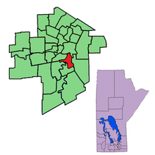 The 1999-2011 boundaries for St. Vital highlighted in red StVital98.png