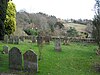 View across the churchyard of St Margaret's Church, West Hoathly, West Sussex