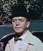 Stan Laurel in a still from The Tree in a Test Tube (1943), a colour short made for the US Department of Agriculture