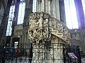 Deutsch: Kanzel mit den Büsten der Kirchenväter Hieronymus und Ambrosius English: Pulpit with St. Jerome and St. Ambrose