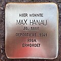 image=File:Stolperstein Bruchhausen-Vilsen Bahnhofstraße 36 Max Hanau.jpg