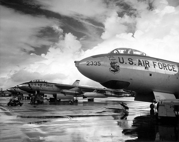 SAC B-47s on the flight line