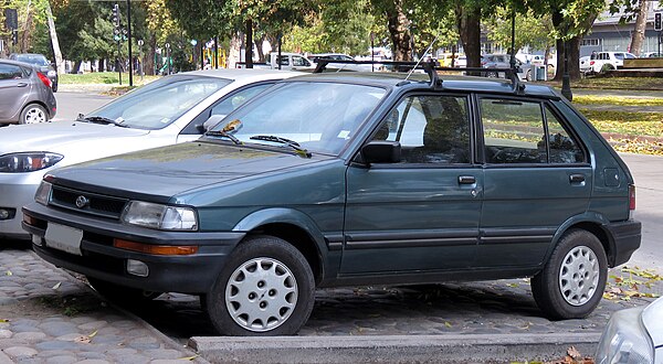 Facelift model of first generation Subaru Justy