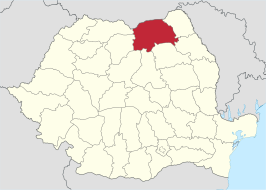 Locatie van district Suceava in Roemenië