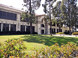 Mediterranean Revival and Classical Revival style facade of the 1917 Main Building. Sunnydale Scenery (5667693968).jpg