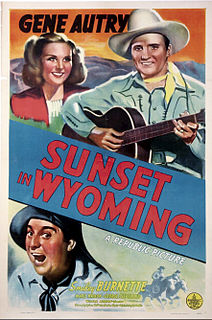 <i>Sunset in Wyoming</i> 1941 film by William Morgan