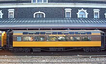 In-house built panorama car at Dunedin Railway Station. TGR servery.JPG