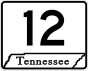 Hauptmarker der State Route 12