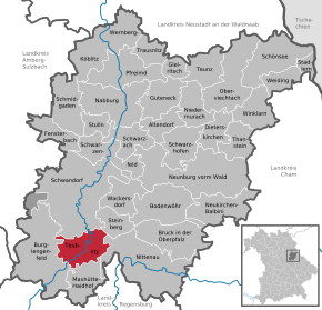 Poziția localității Teublitz