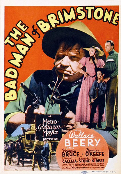 Beckett on the poster for The Bad Man of Brimstone (1937)