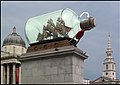 The Fourth Plinth. 'Nelson's Ship in a Bottle' by Yinka Shonibare, Trafalgar Square, London. - panoramio.jpg