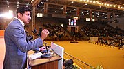 Thumbnail for File:The Minister of State for Youth Affairs and Sports (IC) and Information &amp; Broadcasting, Col. Rajyavardhan Singh Rathore addressing the gathering at the Closing Ceremony of the 22nd National Youth Festival.jpg