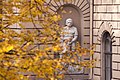 Statue of Lāčplēsis. Destroyed circa 1950s, restored 2007.