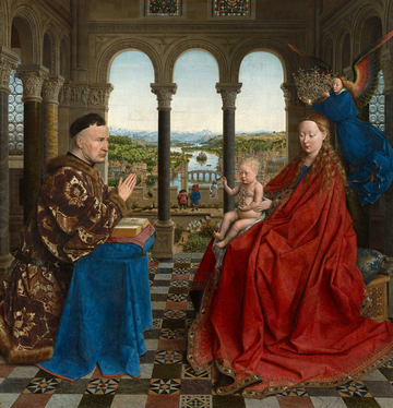 File:The Virgin with Chancellor Rolin by Jan van Eyck (Louvre).webp