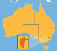 Localisation du Territoire de la capitale australienne