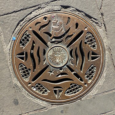 manhole cover in Rapallo (IT)