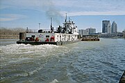 Towboat Hugh C. Blaske upbound in Portland Canal Louisville Kentucky USA Ohio River mile 605 1999 file 99b037.jpg